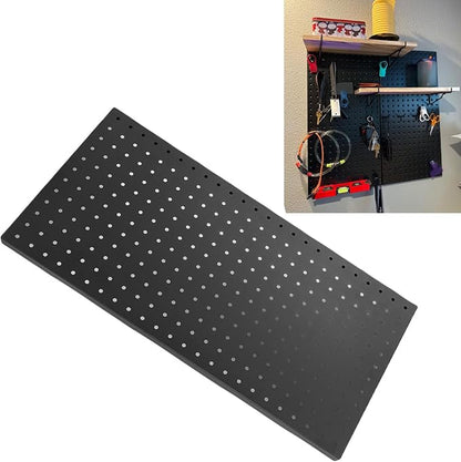 3Pcs Metal Pegboard Panels, 24x12inch Steel Black Pegboards Wall Organizer - Image 7