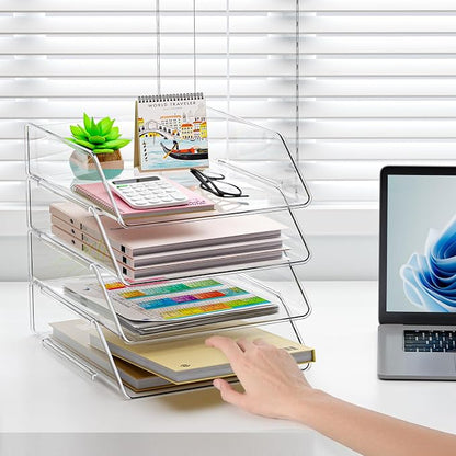 YKLSLH 4 Tier Paper Organizer Letter Tray - Image 8