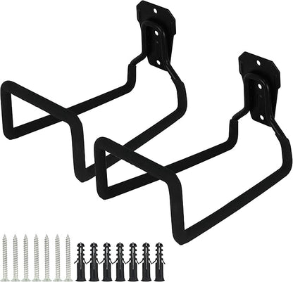 PHYEX 2 Pack Garden Hose Holder Wall Mount, Metal Hanger by PHYEX