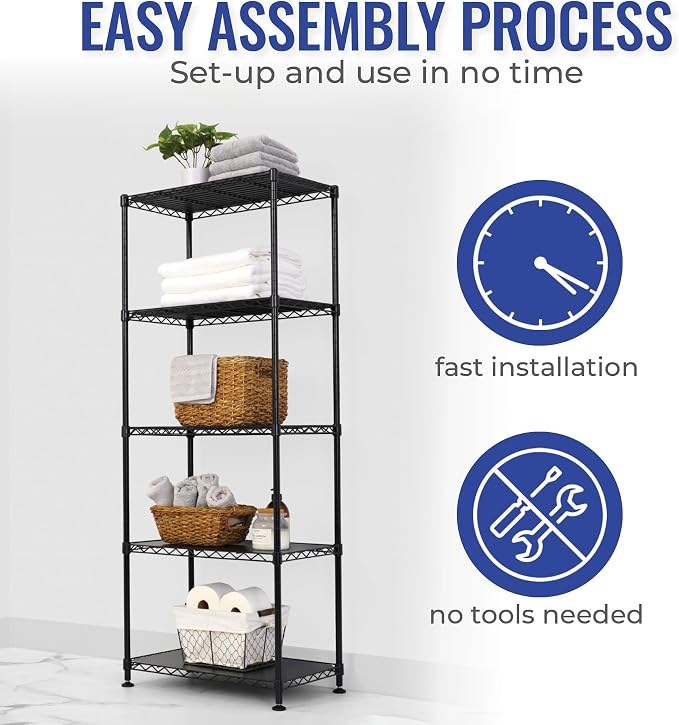 SafeRacks - NSF Certified Storage Shelves, Heavy Duty Steel Wire Unit - Image 4