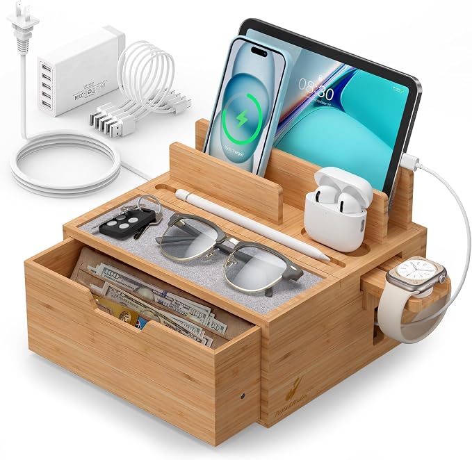 Multi-Device Charging Station Dock & Organizer, by PezinHulin
