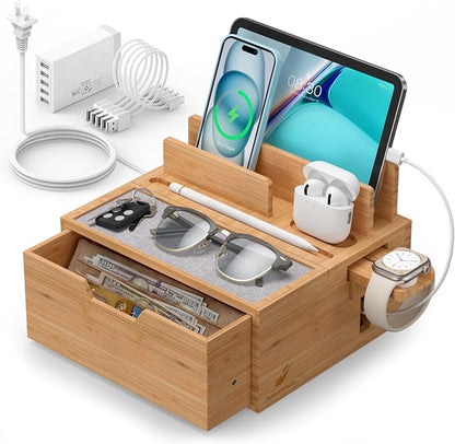 Multi-Device Charging Station Dock & Organizer, by PezinHulin
