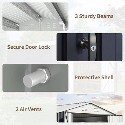 Polar Aurora 12x14 FT Outdoor Storage Shed | Garden Shed - Image 2
