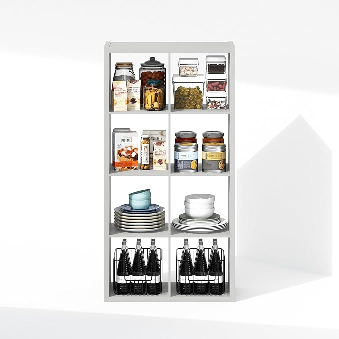 Furinno Cubic Closet Organizers and Storage, 8-Cube Closet Organizer, Open - Image 6