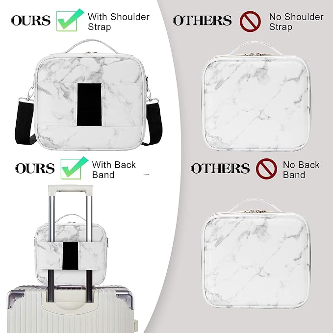 gzcz Travel Makeup Bag, Professional Cosmetic Bags - Image 8