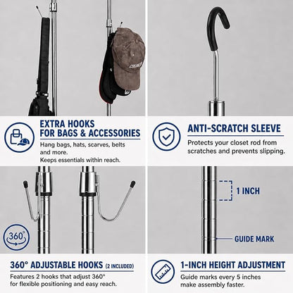 Adjustable Closet Rod Extender - Image 3