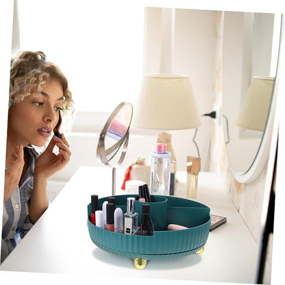 Rotating Makeup Organizer Vanity Skincare Storage Box Makeup Organizer Tray - Image 4