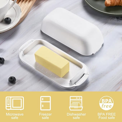 AONCO Butter Dish with Lid, Butter Container Holds - Image 6