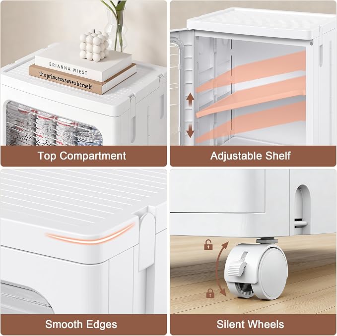 VECELO Narrow Bathroom Storage Cabinet - Image 7