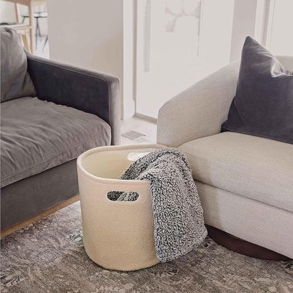 PUTSKA Basket – Round Storage for Clothes – Soft Baby Girl Basket for Nursery - Image 8