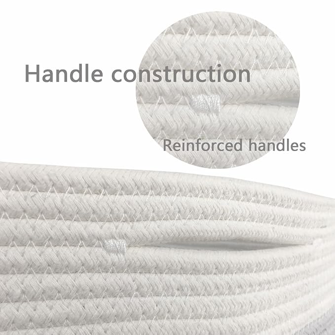 COMFY-HOMI Medium Cotton Rope Basket - Image 6