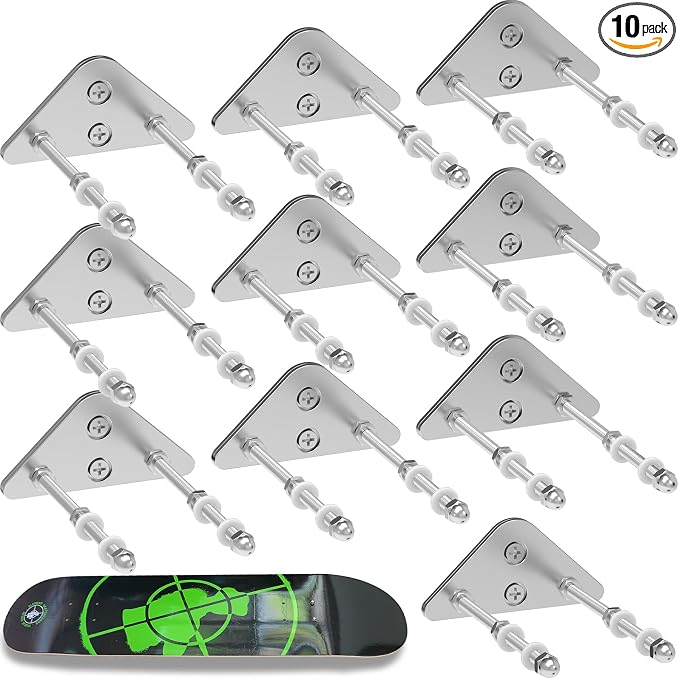 Skateboard Wall Mount Display, Aluminum Skateboard Hanger by woiron