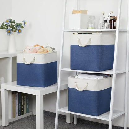 Bidtakay Storage Baskets Large Cube Storage Bins Fabric Baskets - Image 3