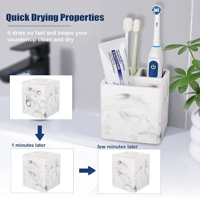 Diatomite Toothbrush Holders Tooth Brush Organizer - Image 3