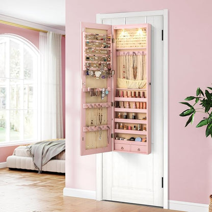 Giantex Wall Door Mounted Jewelry Armoire Cabinet - Image 3