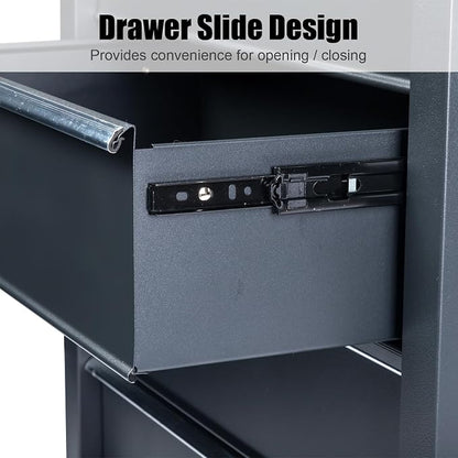 Metal Rolling Tool Box Organizer | Lockable Tool Chest - Image 5