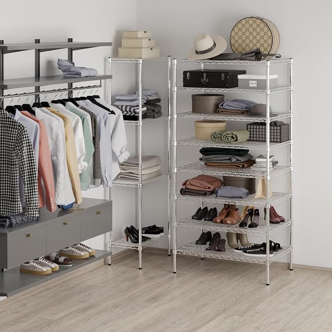 24" Deep x 36" Wide x 74" Height Wire Shelving Kit | 8-Tier | NSF Commercial - Image 4