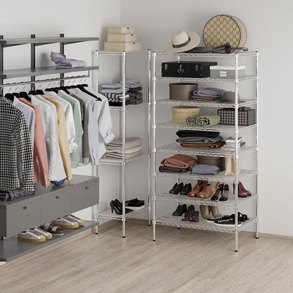 24" Deep x 36" Wide x 74" Height Wire Shelving Kit | 8-Tier | NSF Commercial - Image 4
