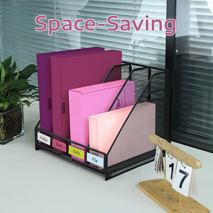 Desk Organizers, Metal Magazine File Holder - Image 6