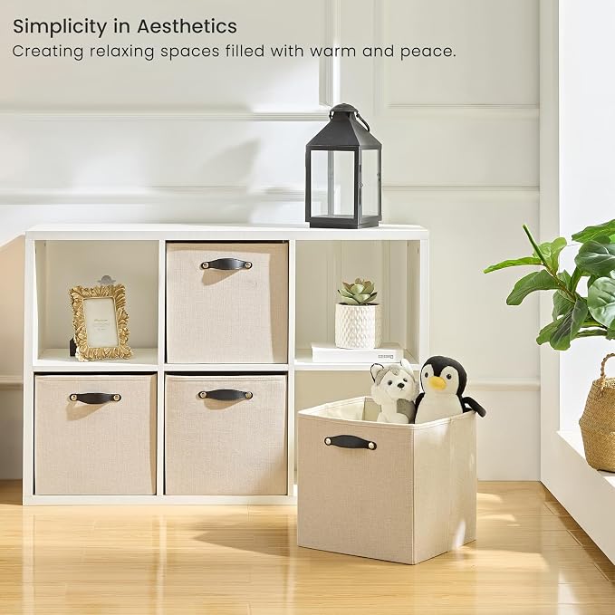 Storage Cube Bins | 7.7 oz/yd² Fabric Cubby Organizer Baskets - Image 2