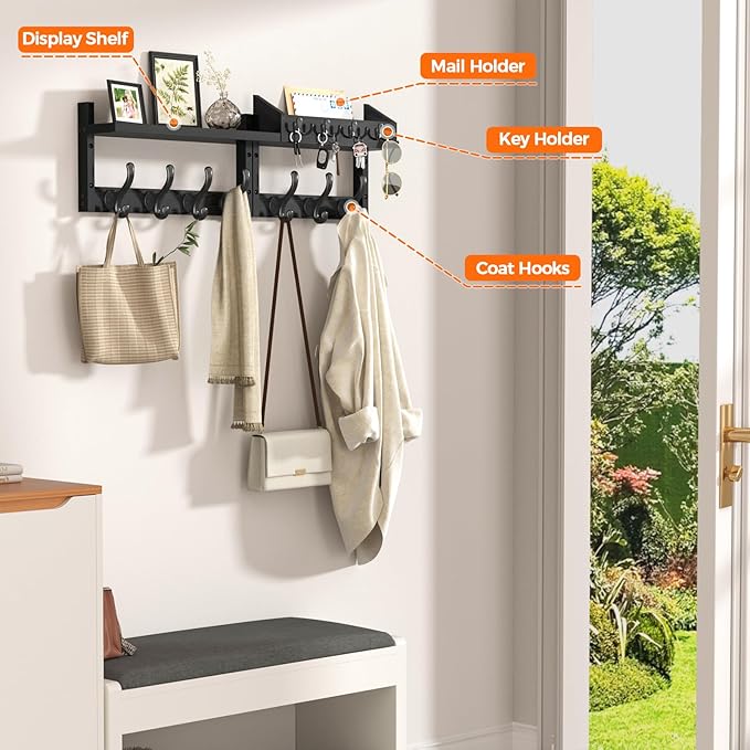 Evermagin 29" Coat Rack Wall Mount - Image 4