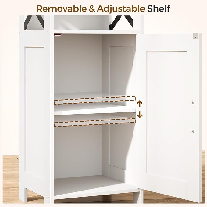 Homhedy Farmhouse Bathroom Storage Cabinet - Image 5