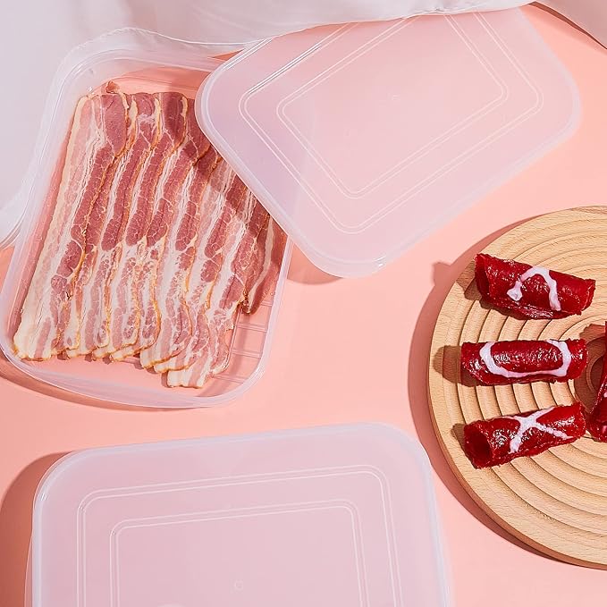 Suclain 4 Pcs Bacon Keeper Deli Meat Container - Image 5