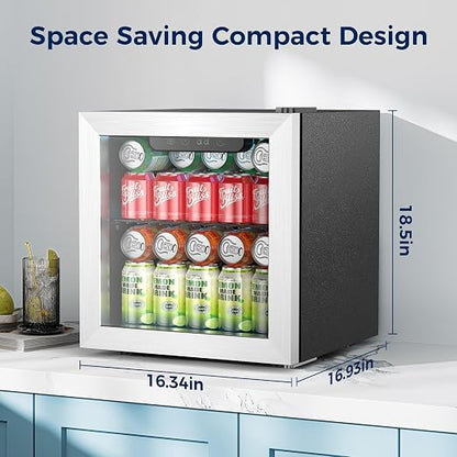 Beverage Refrigerator, 50 Cans Commercial Mini Fridge Cooler, 1.3 Cu.ft - Image 9