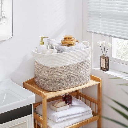 Storage Basket for Organizing, Woven Baskets for Storage, Rectangle Decorative - Image 8