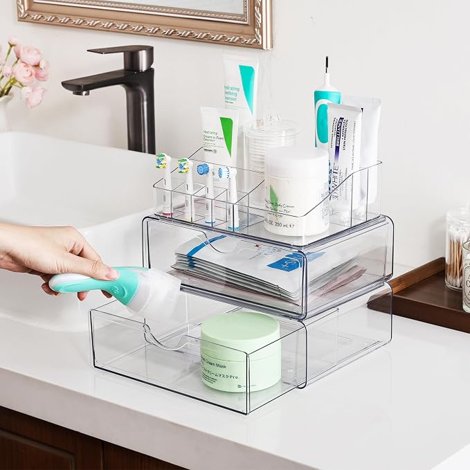 Vtopmart 3 Tier Clear Makeup Organizer - Image 5
