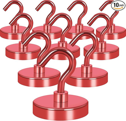 Neosmuk Magnetic Hooks, Heavy Duty 130lb+ Strong Magnet Hook by Neosmuk