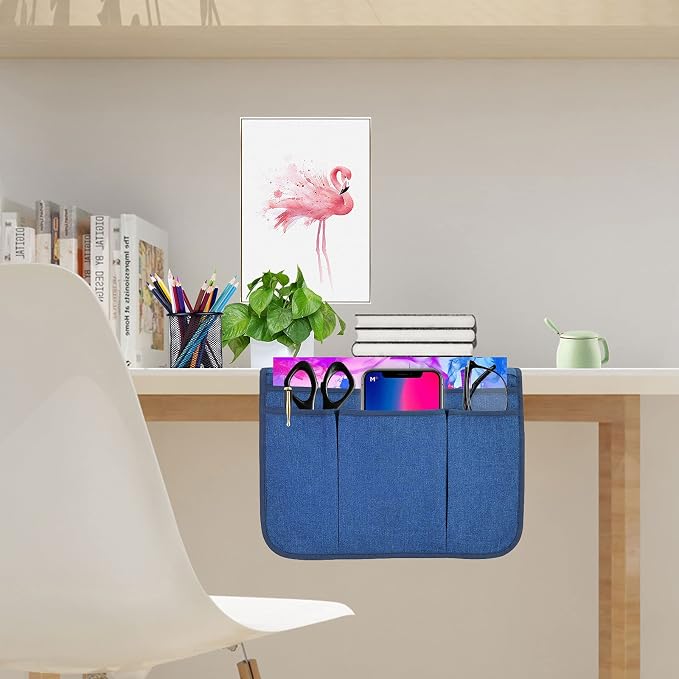 Bedside Caddy Bedside Storage Organizer Magazine Phone Tablet iPad Remote Holder - Image 7