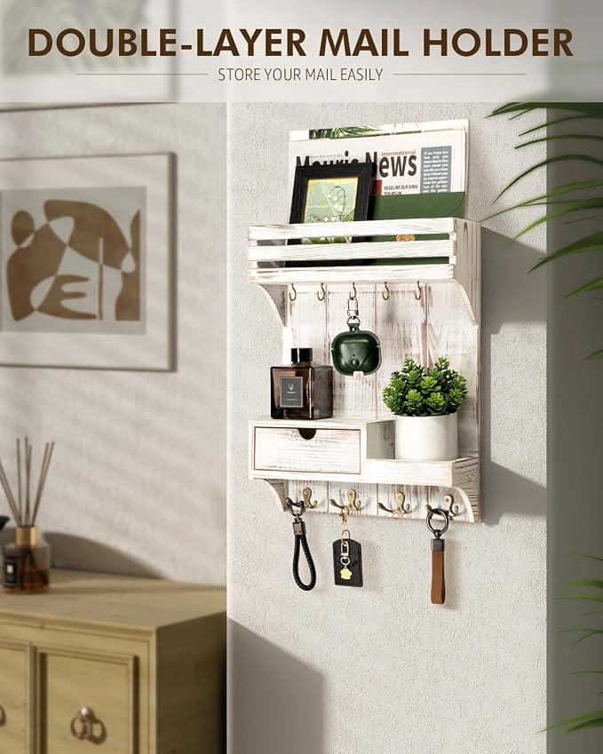 Rebee Vision Farmhouse Key Holder Wall Mount - Image 2