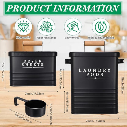 Yaocom 2 Pcs Laundry Pod Container - Image 2