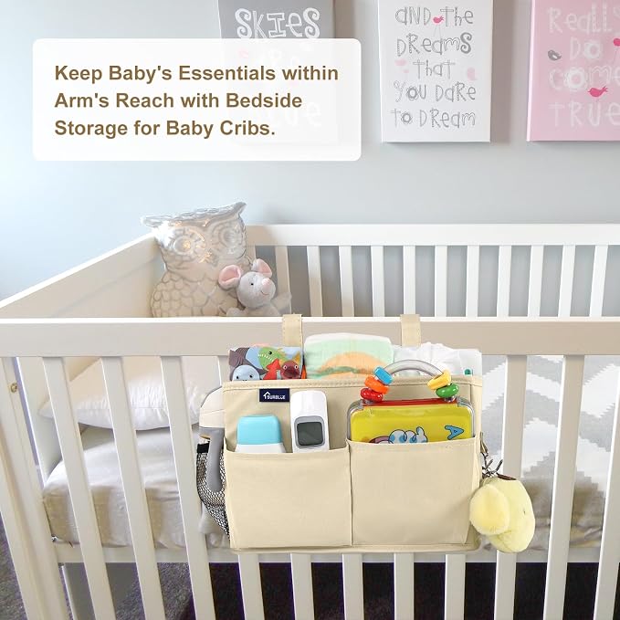 Surblue Bedside Caddy Hanging Organizer Storage Bag Pocket - Image 2