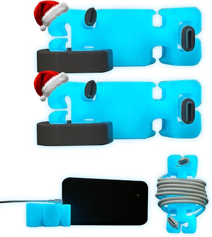 GlowBrick Stocking Stuffers for Adults Cord Management Weighted Cord Holder by CordBrick
