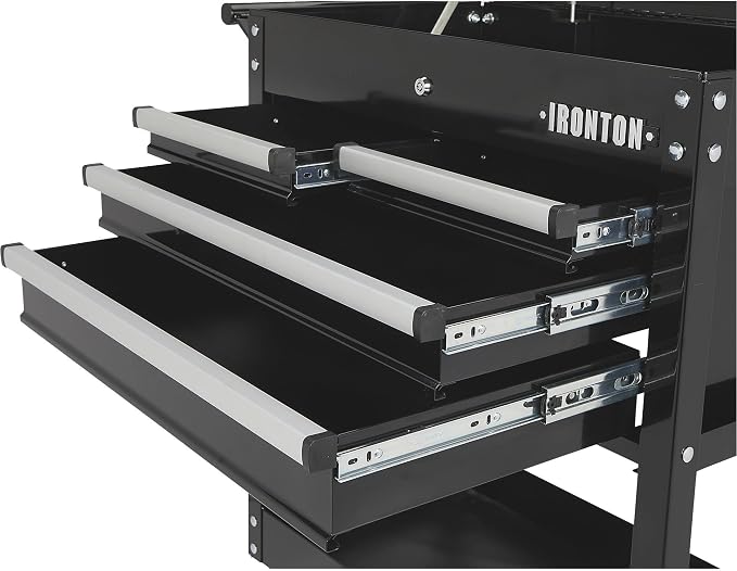 Ironton Mobile Tool Chest, Slide Top Tool Cart Made of Rust-Resistant - Image 7