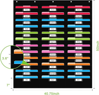 REGELETO 36 Pockets File Storage Pocket Chart - Image 2