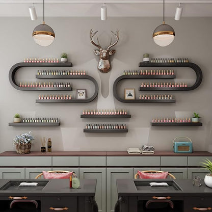 Wall Mounted Nail Polish Bottle Display Rack, U-Shaped Essential Oil Perfume - Image 2