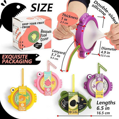 Avocado Saver, Onion Storage Container Set of 4, Reusable Fridge Bin - Image 4