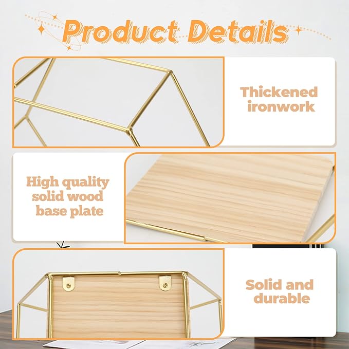 Wall Mounted Hexagonal Floating Shelves Set of 5 in Different Sizes, Modern - Image 4