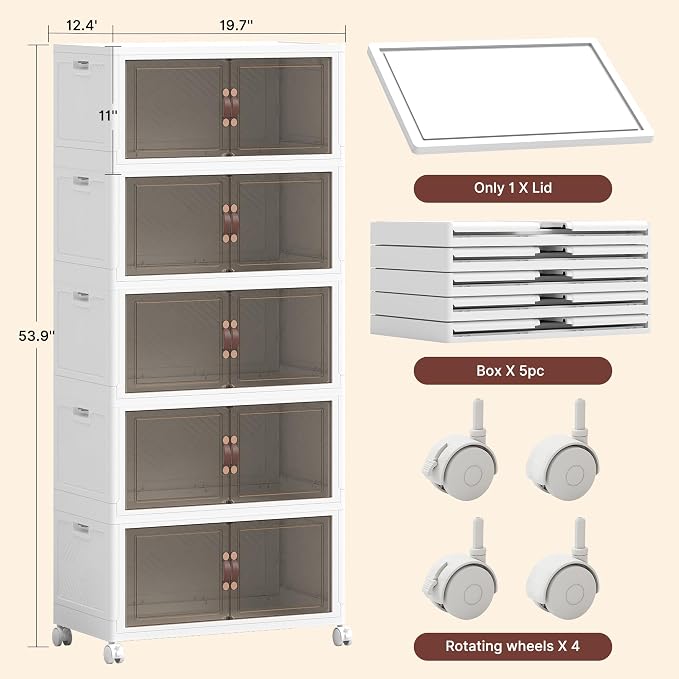 620QT Extra Large Stackable Storage Bins - Image 2