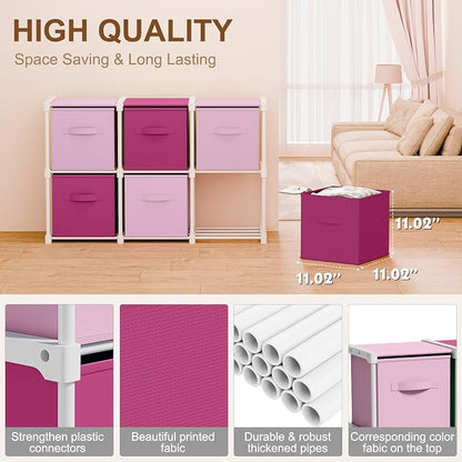 Briwooody 6 Cube Storage Organizer Bins - Image 2