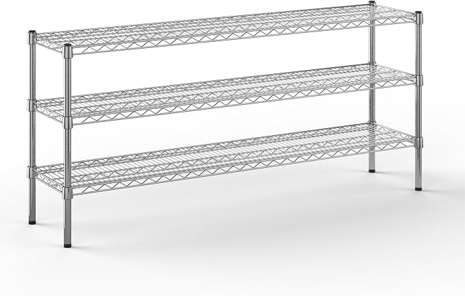 14" Deep x 60" Wide x 27" Height Wire Shelving Kit | 3-Tier | NSF Commercial by Regal+Altair