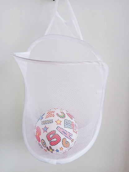 Heng happy Small Mesh Hanging Laundry Hamper Basket, Mesh Hamper, Wall Dirty by Heng+happy