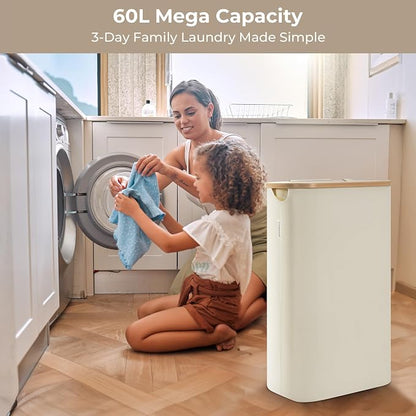 StorageWorks 60L Slim Laundry Hamper - Image 6