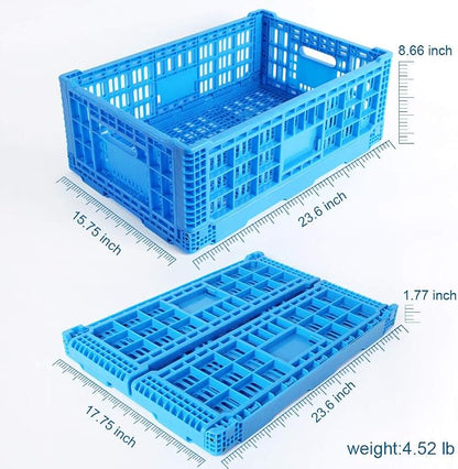 Collapsible Storage Bin Containe， 52 Liter Transfer box, crate Transit storage - Image 2