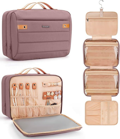 Women's Hanging Toiletry Bag, Waterproof Travel Cosmetic Organizer by COOSKY