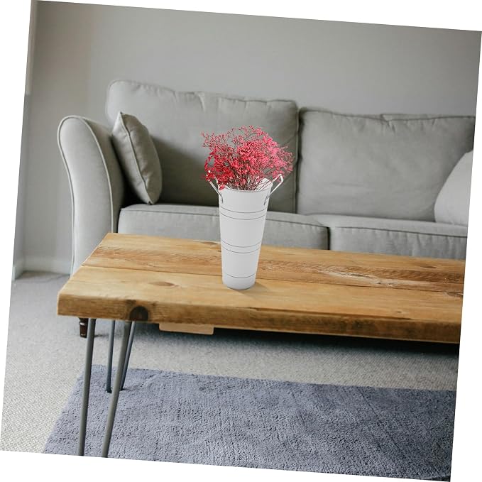 Garden Decor Iron Flower Vase Beautiful Flower Planter - Image 7