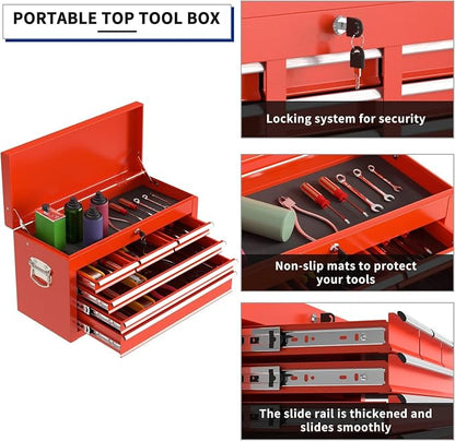 8-Drawer High Capacity Rolling Tool Box - Image 5